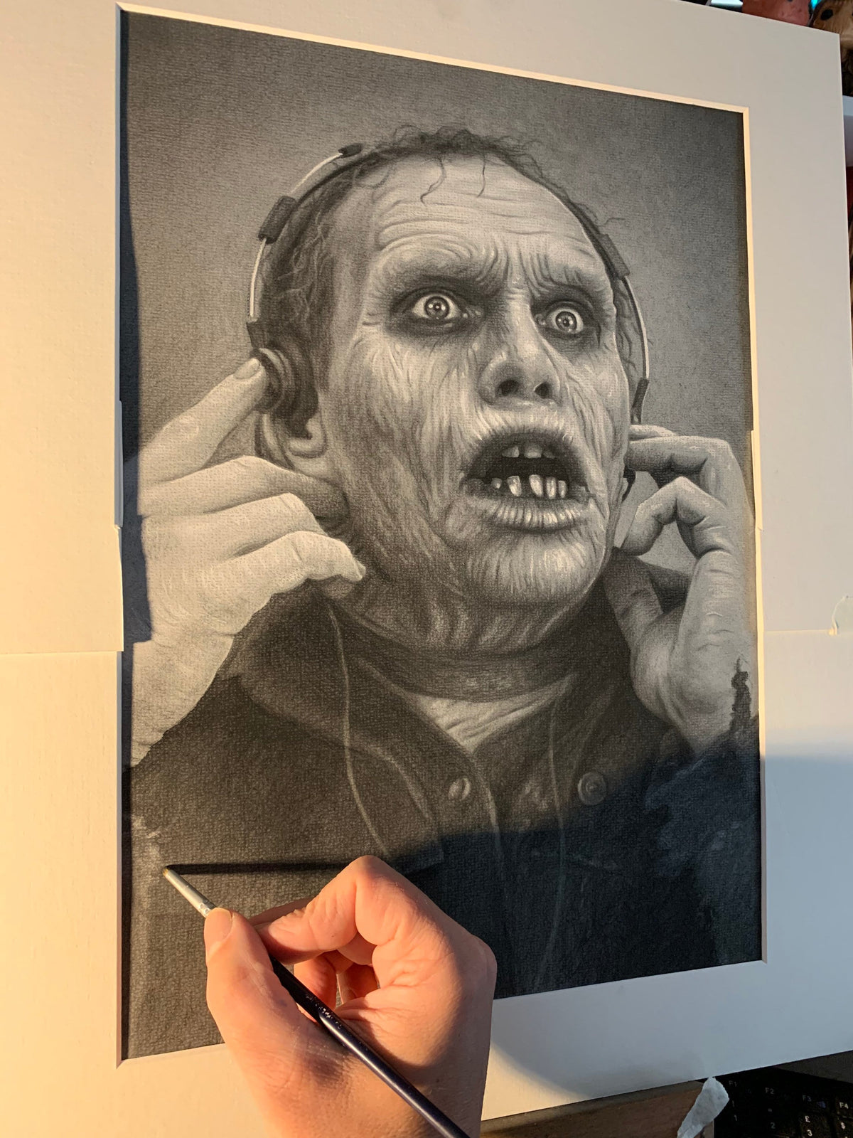 Limited print taken from my pastel drawing of bub from day of the dead zombie movie